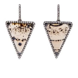 Sold! Kimberly McDonald Diamond Agate Drop Earrings